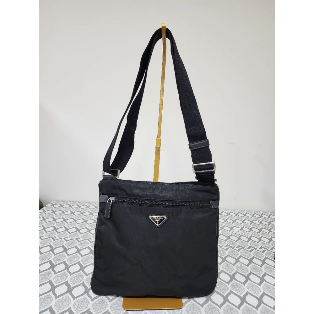 Prada Front Pocket Messenger Bag Tessuto Medium